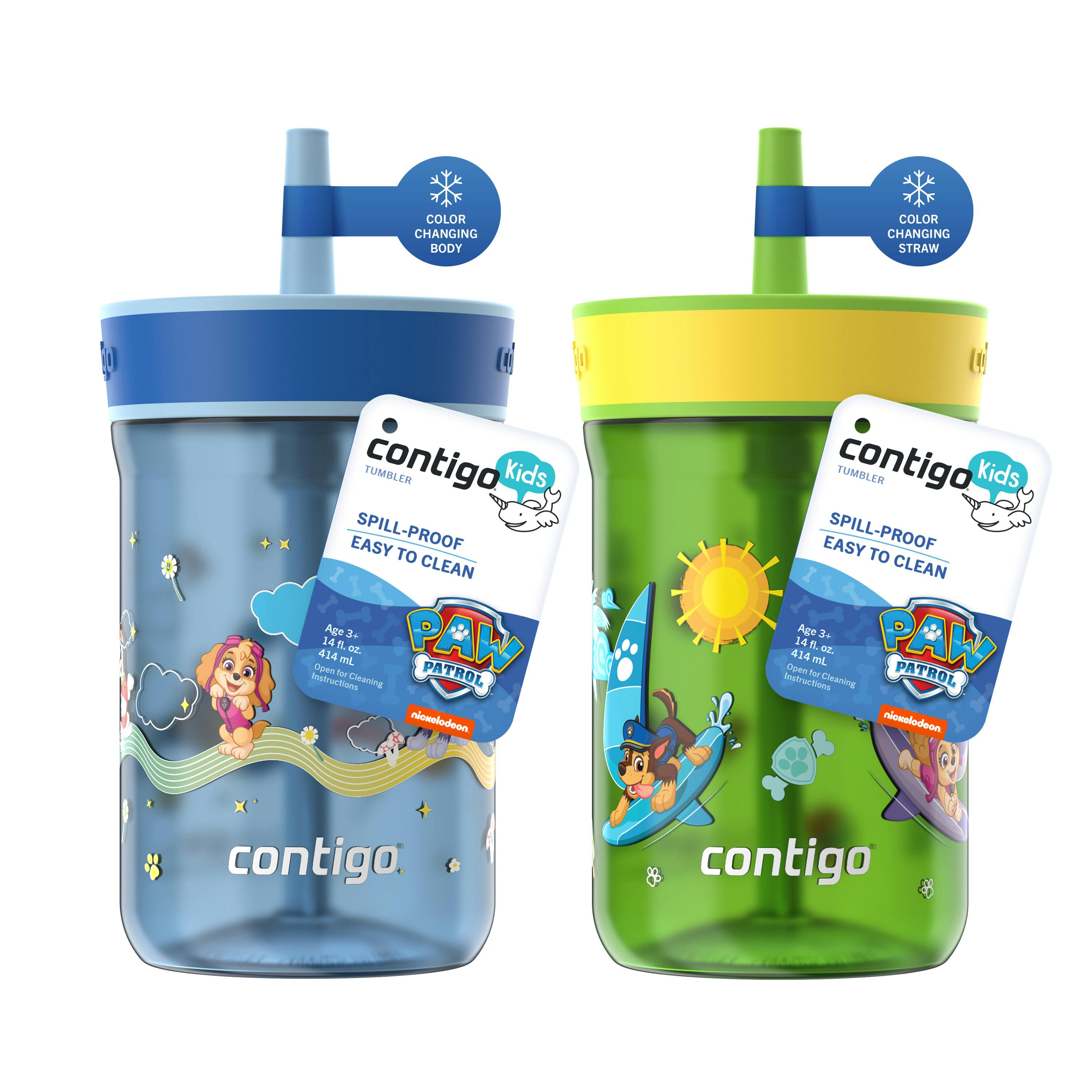 Contigo® Kids’ Leighton Straw Tumbler with Spill-Proof Leak-Proof Lid, 14oz
