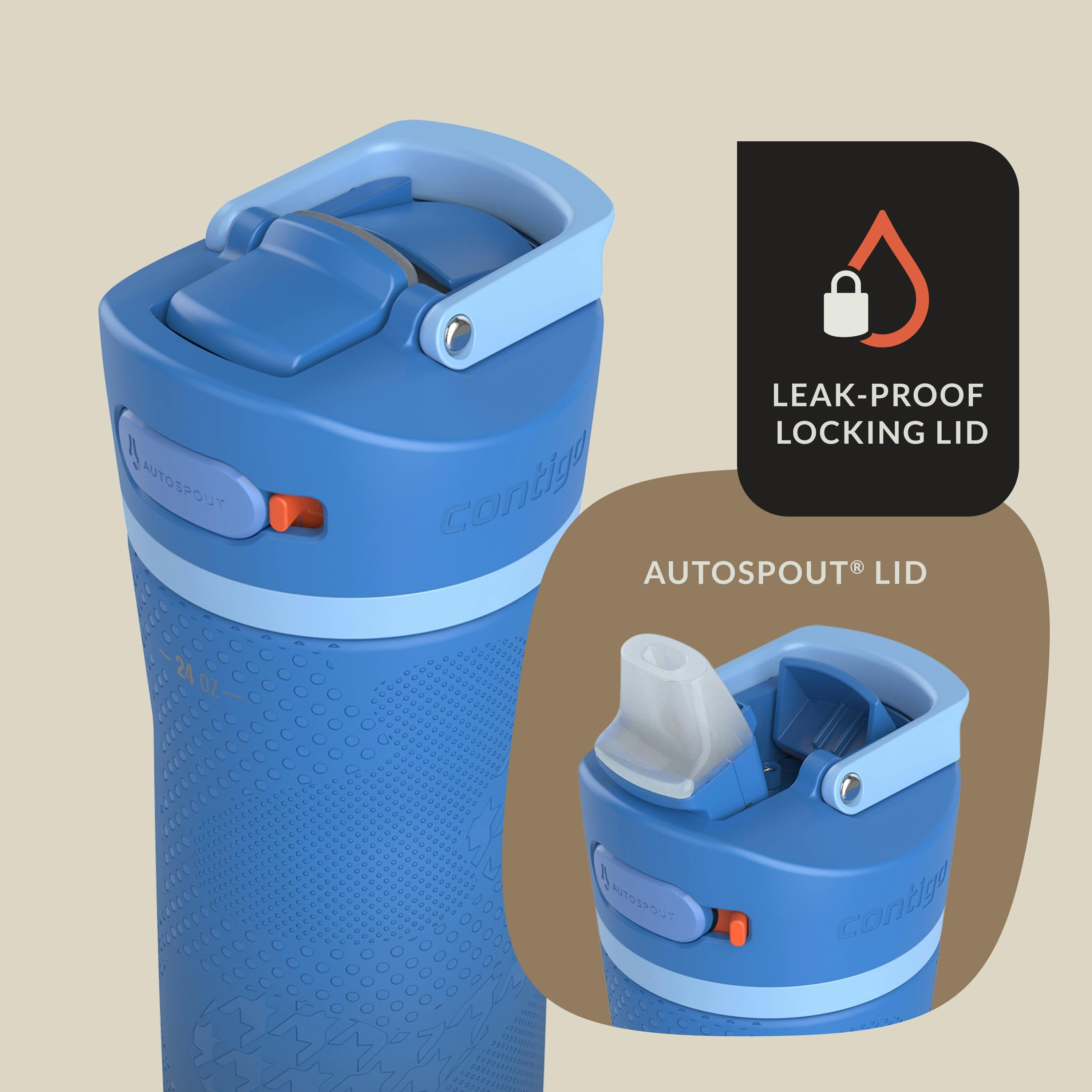 Contigo® x Ally Love Ashland Chill 2.0 Stainless Steel Water Bottle with AUTOSPOUT® Lid, 24oz