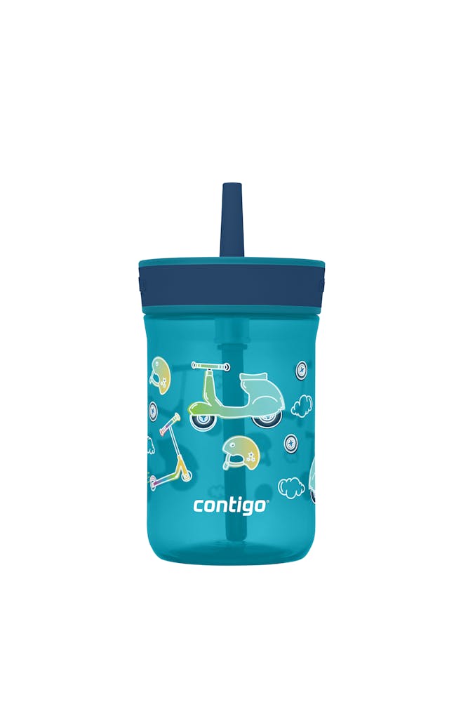 Kids’ Leighton Straw Tumbler with Spill-Proof Leak-Proof Lid, 14oz X0