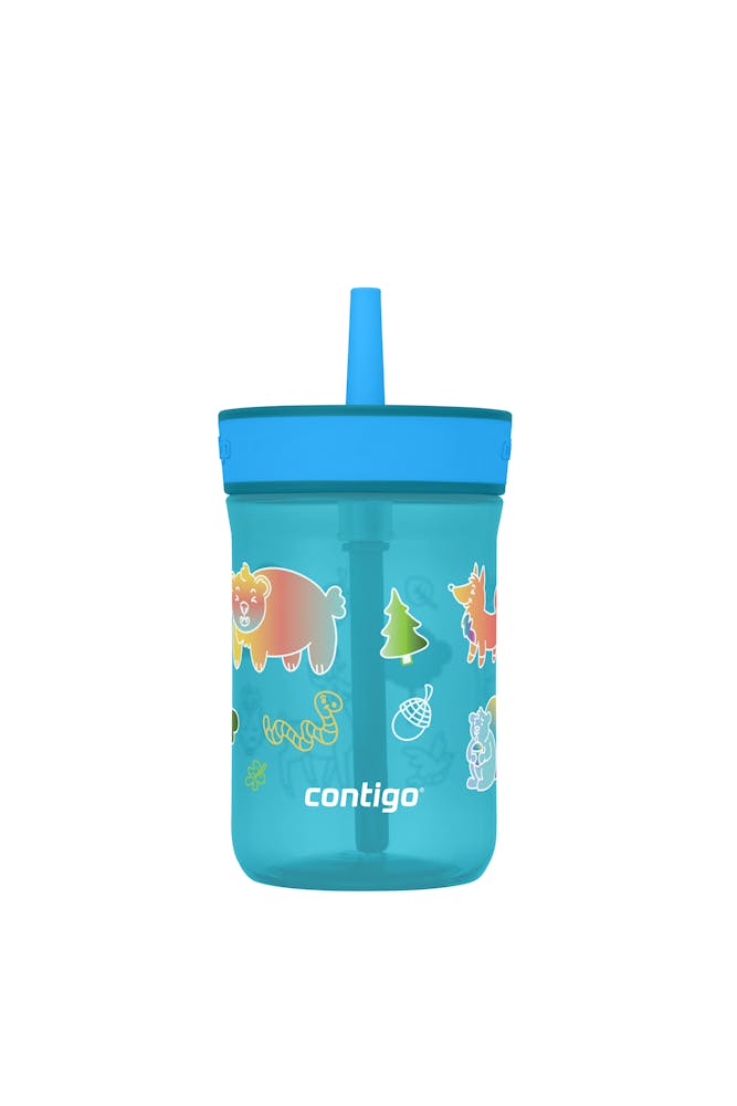 Kids’ Leighton Straw Tumbler with Spill-Proof Leak-Proof Lid, 14oz X0